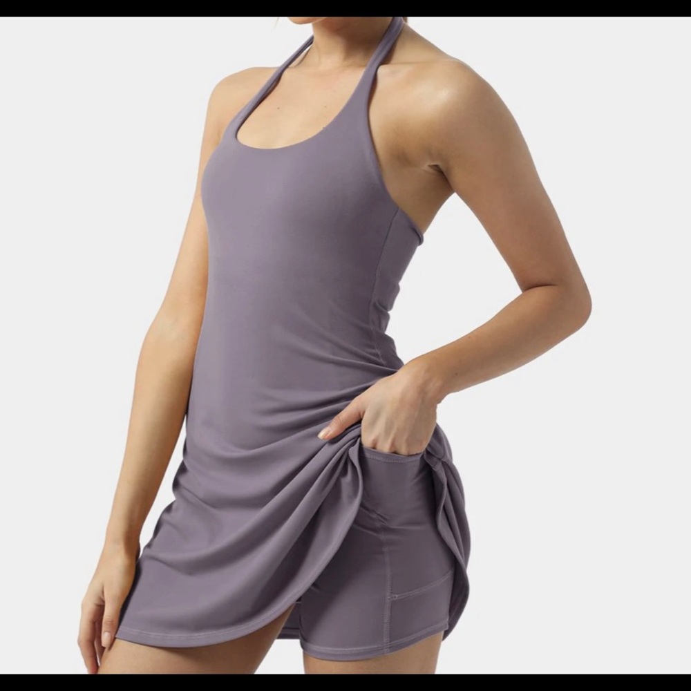 Halara active wear dress with shorts and bra built in